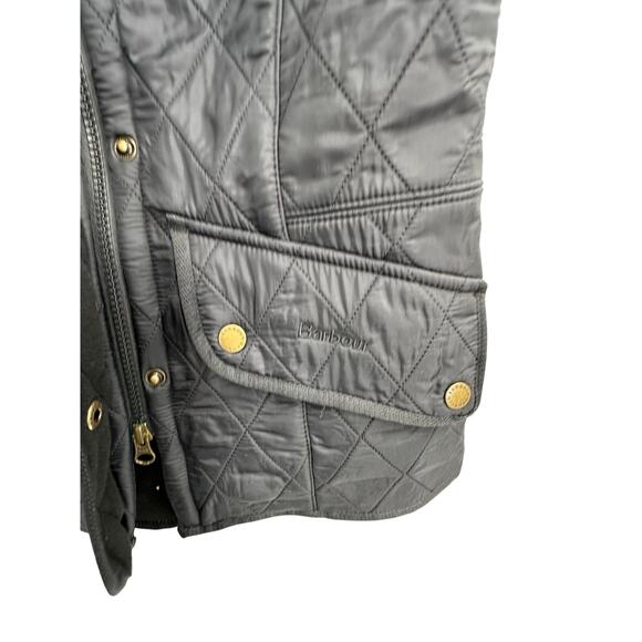 Barbour Quilted Black Vest Cavalry Gilet Size: 4 - Picture 2 of 8